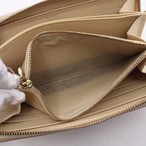 Louis Vuitton Wallet Damier Azur Round Zipper White - Picture 6 of 7